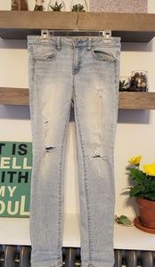 Aeo light wash jeggings